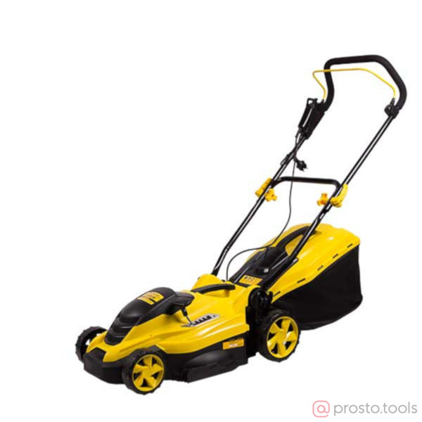 Изображение Газонокосилка эл. CHAMPION EM3616 (1600Вт пласт.+ткань травосб. 45л ширина 360мм 20-70мм, 11,5кг)