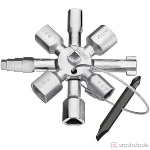 Изображение Ключ для электрошкафов TwinKey 92 мм //KNIPEX