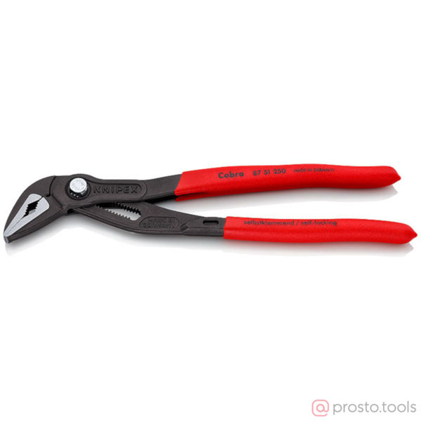 Изображение Клещи переставные 250мм Cobra ES фосфатированные, серого цвета //KNIPEX