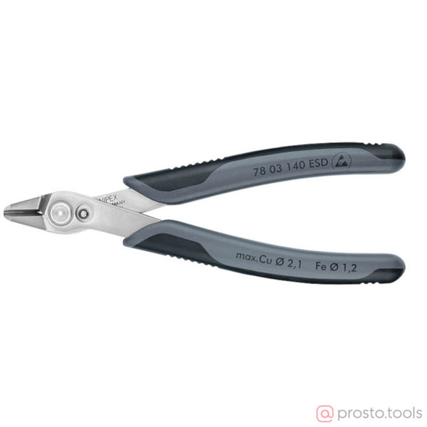 Изображение Кусачки боковые 140 мм XL ESD //KNIPEX