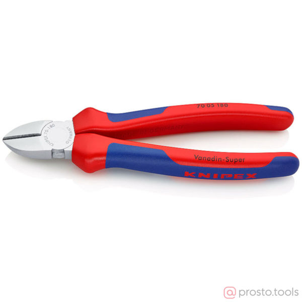Изображение Кусачки боковые 180 мм хромированные //KNIPEX