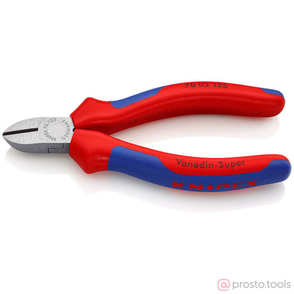 Изображение Кусачки боковые 125 мм фосфатированные, черного цвета //KNIPEX