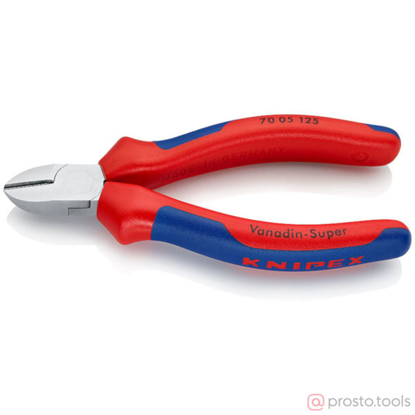 Изображение Кусачки боковые 125 мм хромированные //KNIPEX