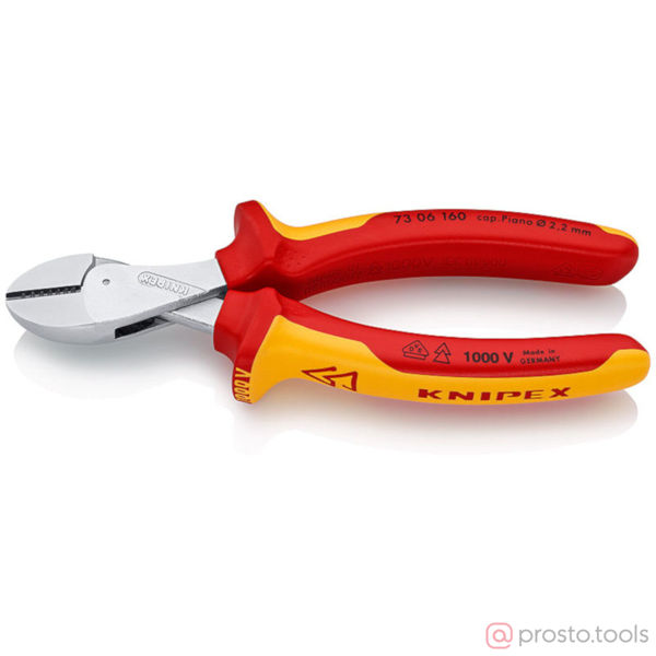 Изображение Кусачки боковые 160 мм до 1000В X-Cut хромированные //KNIPEX