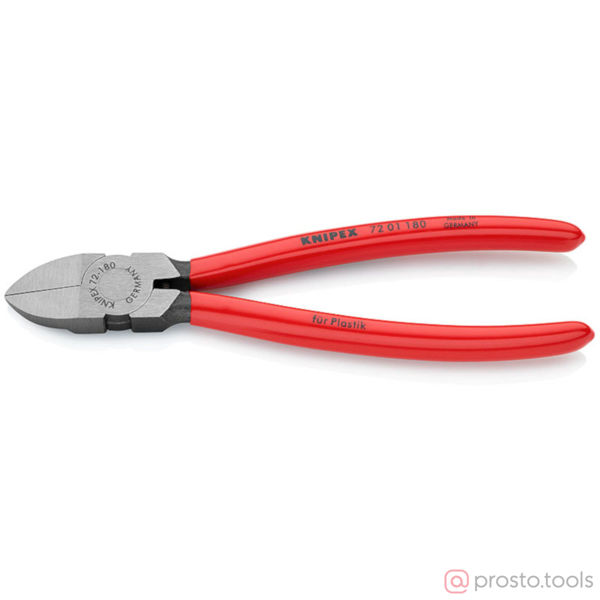Изображение Кусачки боковые 180 мм для пластмассы //KNIPEX