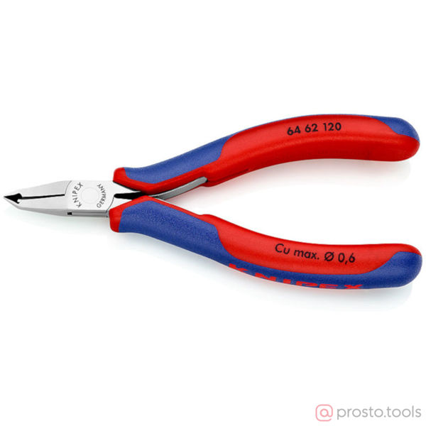 Изображение Кусачки торцевые 120 мм для электроники //KNIPEX