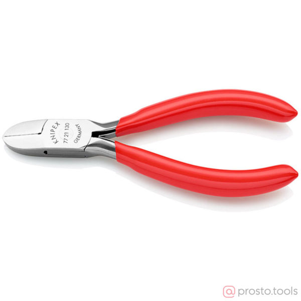 Изображение Кусачки боковые 130 мм для электроники //KNIPEX
