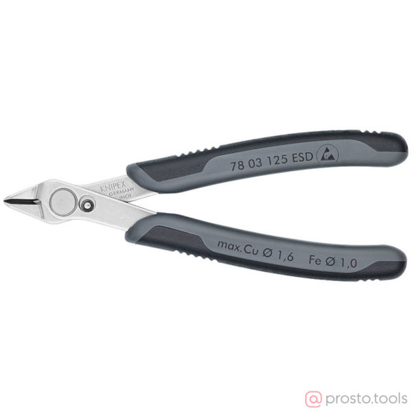 Изображение Кусачки боковые 125 мм ESD //KNIPEX