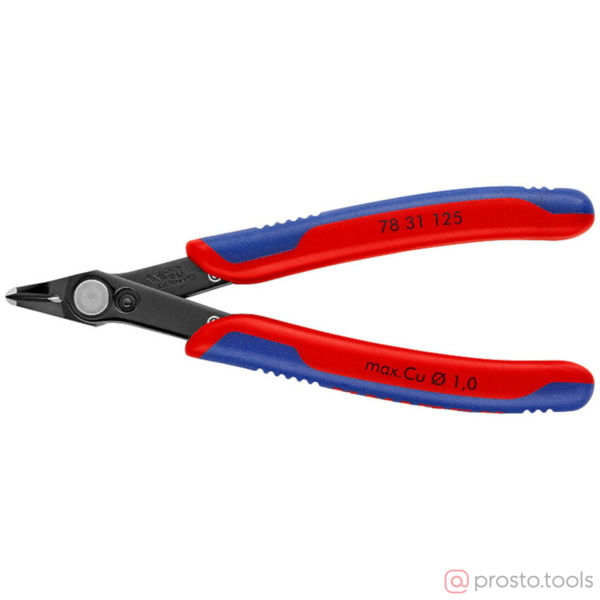 Изображение Кусачки боковые 125 мм вороненые //KNIPEX