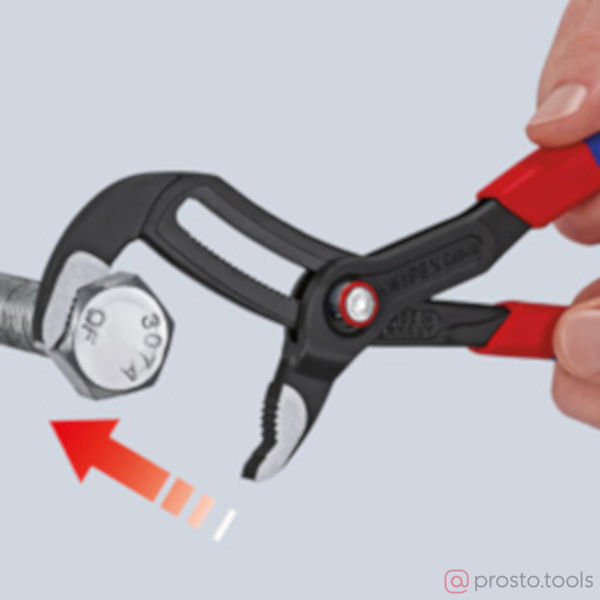 Изображение Клещи переставные 250мм Cobra QuickSet фосфатированные, серого цвета //KNIPEX