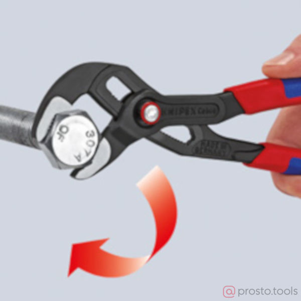 Изображение Клещи переставные 250мм Cobra QuickSet фосфатированные, серого цвета //KNIPEX