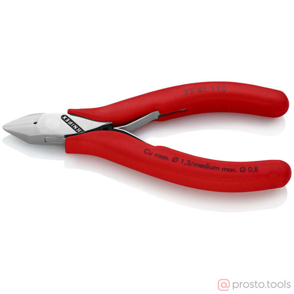 Изображение Кусачки боковые 115 мм для электроники //KNIPEX