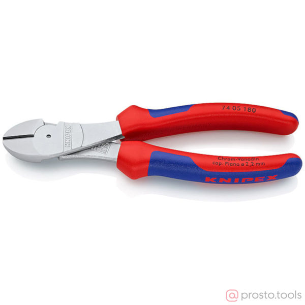 Изображение Кусачки боковые 180 мм особой мощности хромированные //KNIPEX