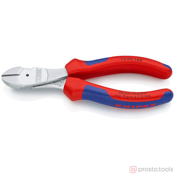 Изображение Кусачки боковые 160 мм особой мощности хромированные //KNIPEX