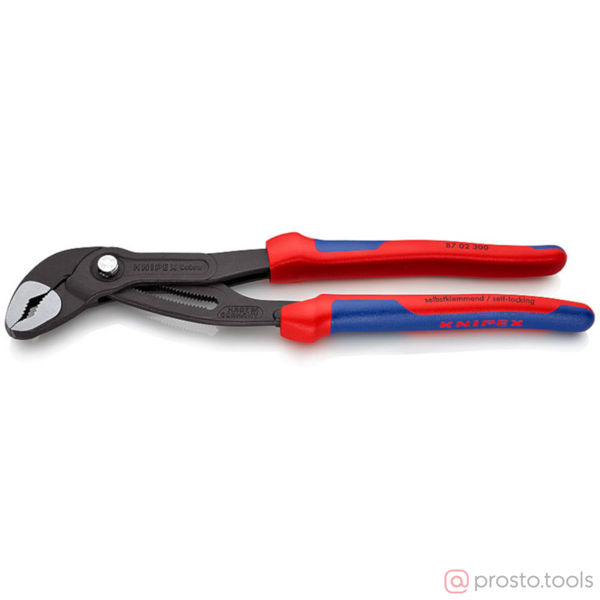 Изображение Клещи переставные 300мм Cobra фосфатированные, серого цвета //KNIPEX