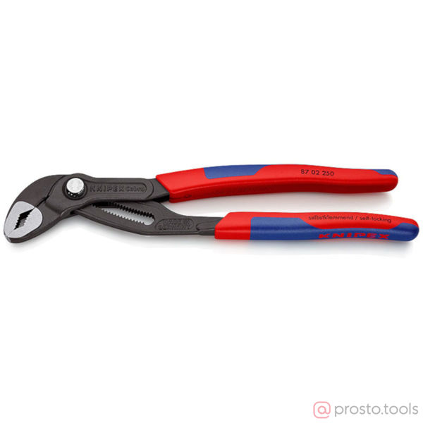 Изображение Клещи переставные 250мм Cobra фосфатированные, серого цвета //KNIPEX