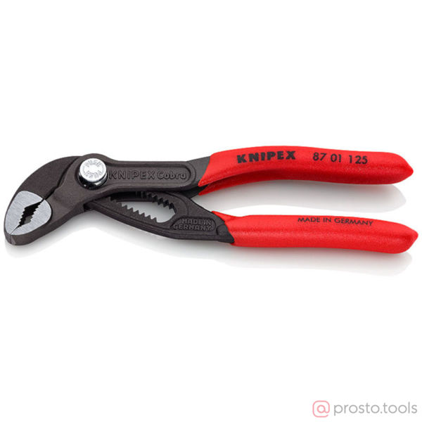 Изображение Клещи переставные 125мм Cobra фосфатированные, серого цвета //KNIPEX