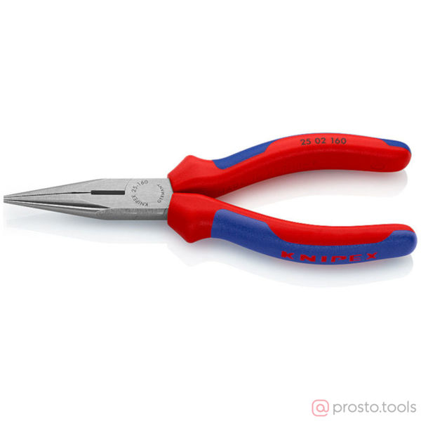 Изображение Длинногубцы 160 мм прямые с режущими кромками //KNIPEX