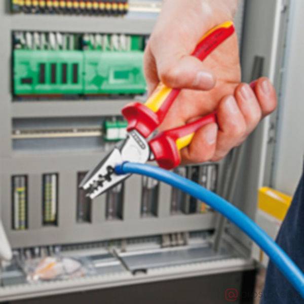 Изображение Пресс-клещи до 1000В для обжима контактных гильз //KNIPEX
