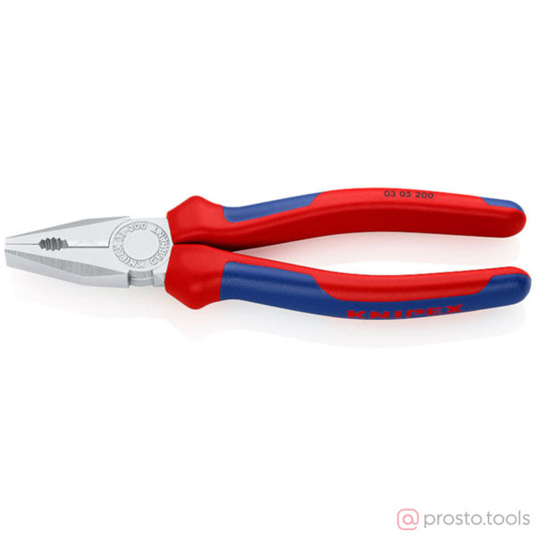 Изображение Плоскогубцы 200 мм комбинированные хромированные //KNIPEX