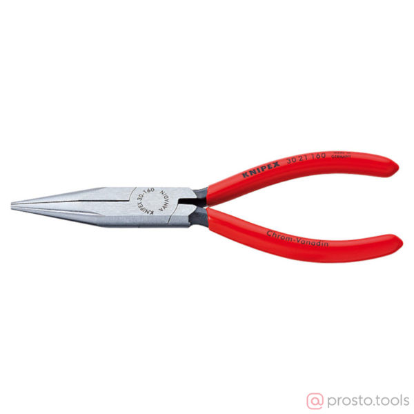 Изображение Длинногубцы 160 мм прямые фосфатированные, черного цвета //KNIPEX