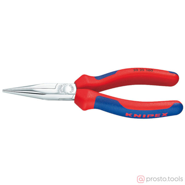 Изображение Длинногубцы 190 мм прямые хромированные //KNIPEX