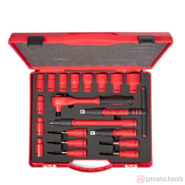 Изображение Набор головок 1/2" 10-30 мм 20пр. до 1000В НИИ-05 // КВТ