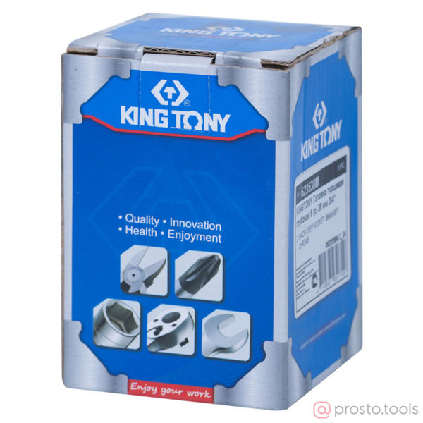 Изображение Головка торц. 3/4" 38мм 6-гран. глубокая (KING TONY)