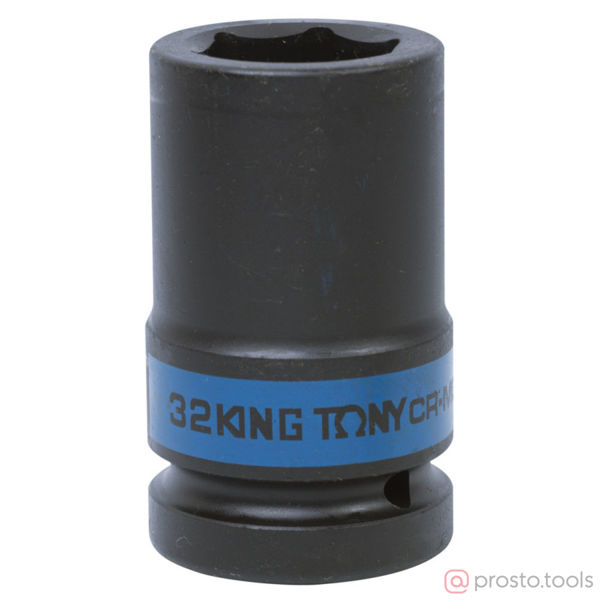 Изображение Головка ударная 1" 32мм 6-гран. глубокая (KING TONY)