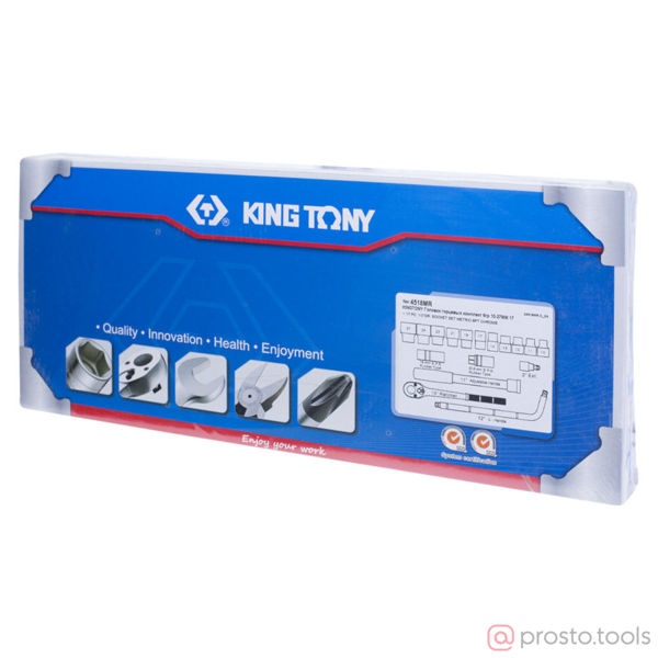 Изображение Набор головок 1/2" 10-27 мм 6-гран. 17 предметов //KING TONY (ПОД ЗАКАЗ)