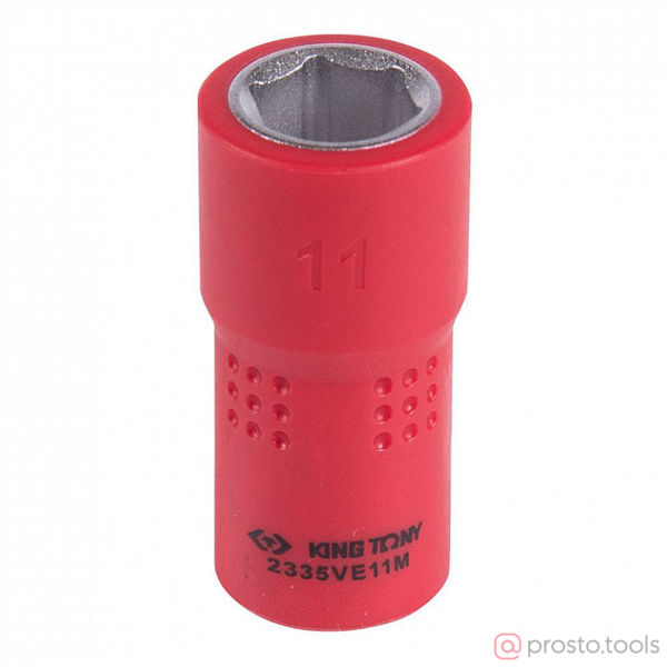 Изображение Головка торц. 1/4" 11мм 6-гран. до 1000В //KING TONY