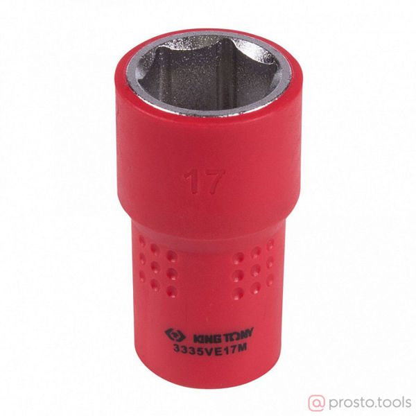 Изображение Головка торц. 3/8" 17мм 6-гран. до 1000В //KING TONY