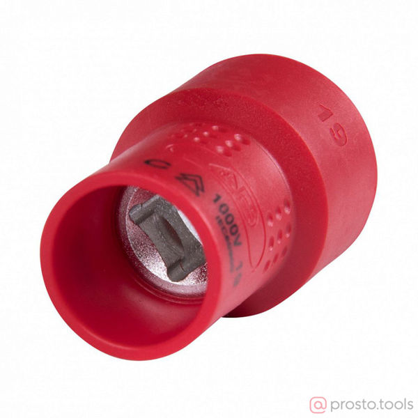 Изображение Головка торц. 3/8" 19мм 6-гран. до 1000В //KING TONY