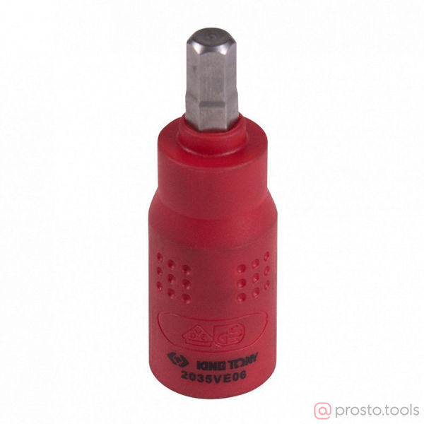 Изображение Головка торц. 1/4" H6мм до 1000В L = 54 мм //KING TONY