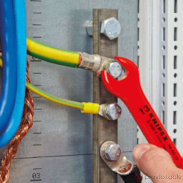 Изображение Ключ рожковый односторонний 3/8" до 1000В //KNIPEX
