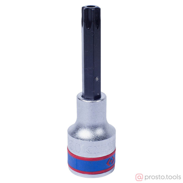 Изображение Головка торц. 1/2" T50 TORX Tampered L=80мм с отверстием (KING TONY)