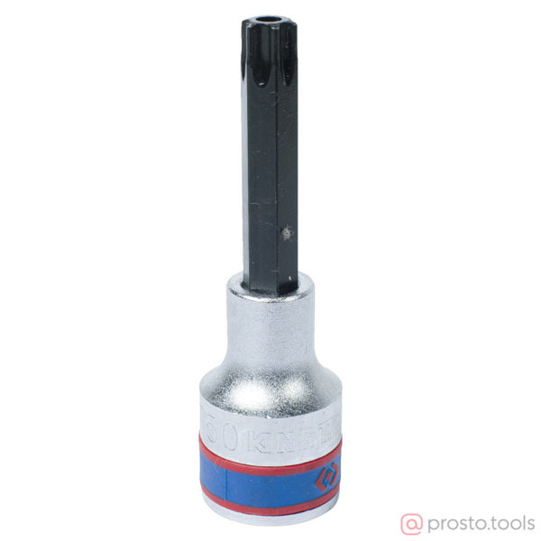 Изображение Головка торц. 1/2" T50 TORX Tampered L=80мм с отверстием (KING TONY)
