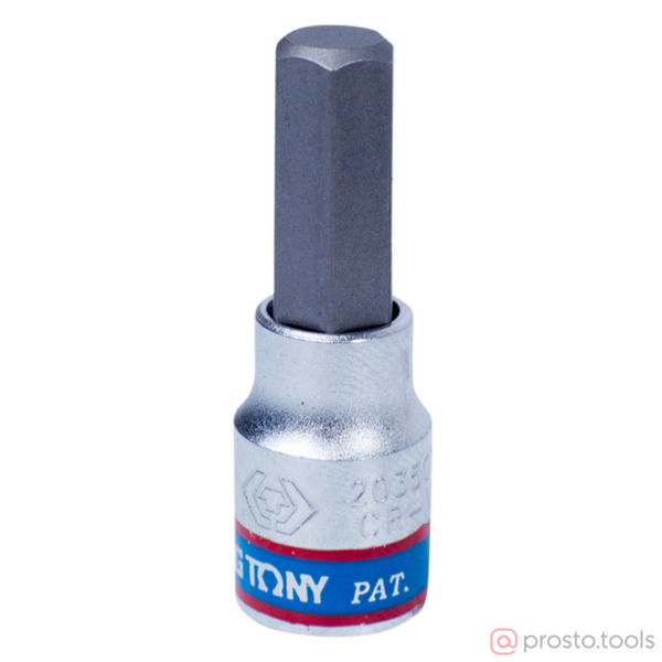 Изображение Головка торц. 1/4" H7 HEX L=37мм (KING TONY)