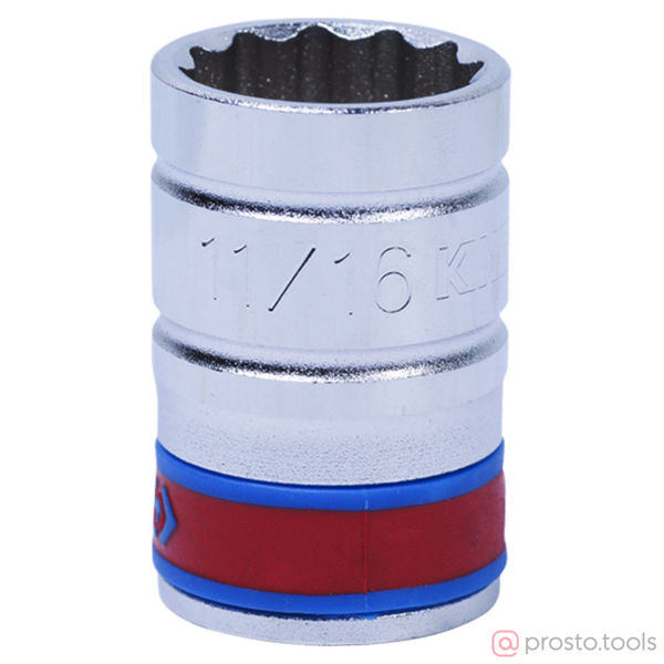 Изображение Головка торц. дюйм. 1/2" 11/16" 12-гран. (KING TONY)