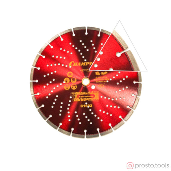 Изображение Диск алмазный CHAMPION бетон PRO 350/25,4/10 Heavyсut (ж/б, старый бетон, железо)