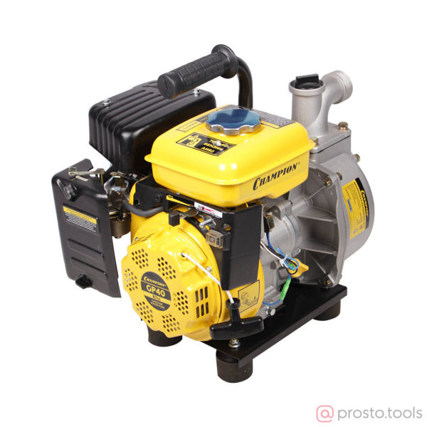 Изображение Мотопомпа CHAMPION GP40 (1,5" 300л/мин 8/22м 2,4лс 1,6л 16,4кг)
