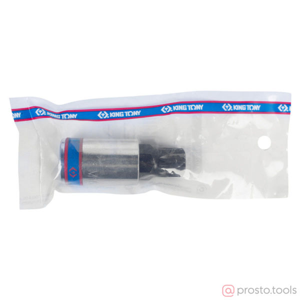 Изображение Головка ударная 1/2" M16 SPLINE L= 66мм с отверстием (KING TONY)