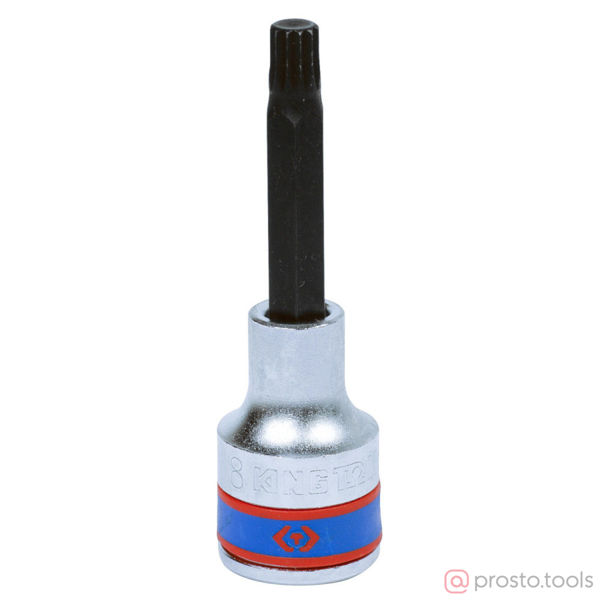 Изображение Головка ударная 1/2" M8 SPLINE L= 80мм (KING TONY)