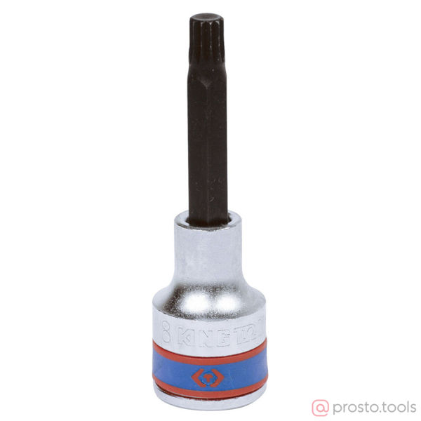 Изображение Головка ударная 1/2" M8 SPLINE L= 80мм (KING TONY)