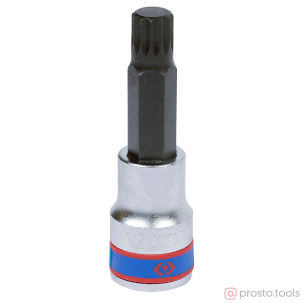 Изображение Головка ударная 1/2" M12 SPLINE L= 80мм (KING TONY)