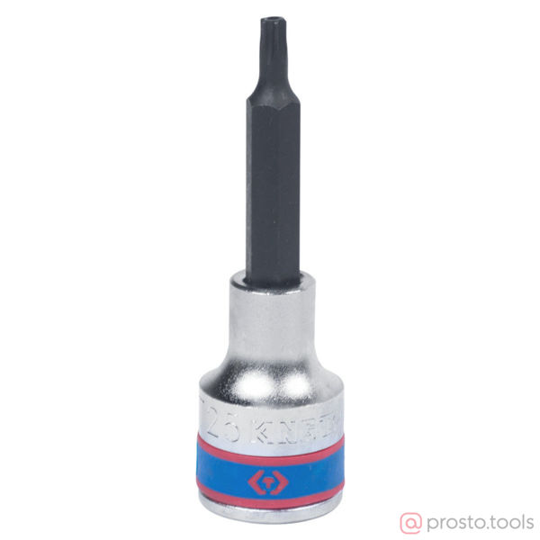 Изображение Головка торц. 1/2" T25 TORX Tampered L=80мм с отверстием (KING TONY)