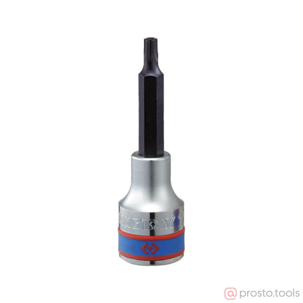 Изображение Головка торц. 1/2" T40 TORX Tampered L=80мм с отверстием (KING TONY)