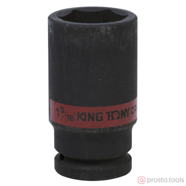 Изображение Головка ударная дюйм. 3/4" 1-5/16" 6-гран. глубокая (KING TONY)