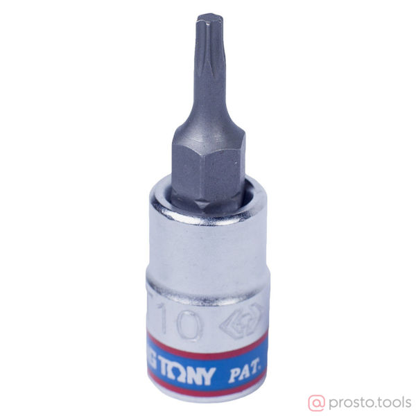 Изображение Головка торц. 1/4" T10 TORX L= 37мм (KING TONY)