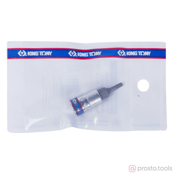 Изображение Головка торц. 1/4" T10 TORX L= 37мм (KING TONY)